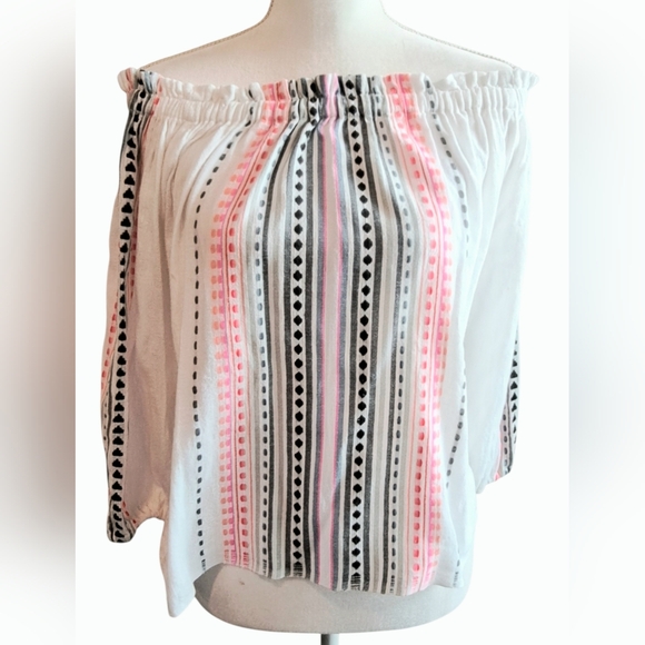 Lemlem Tops - LemlemWomen's Off-Shoulder Striped Top